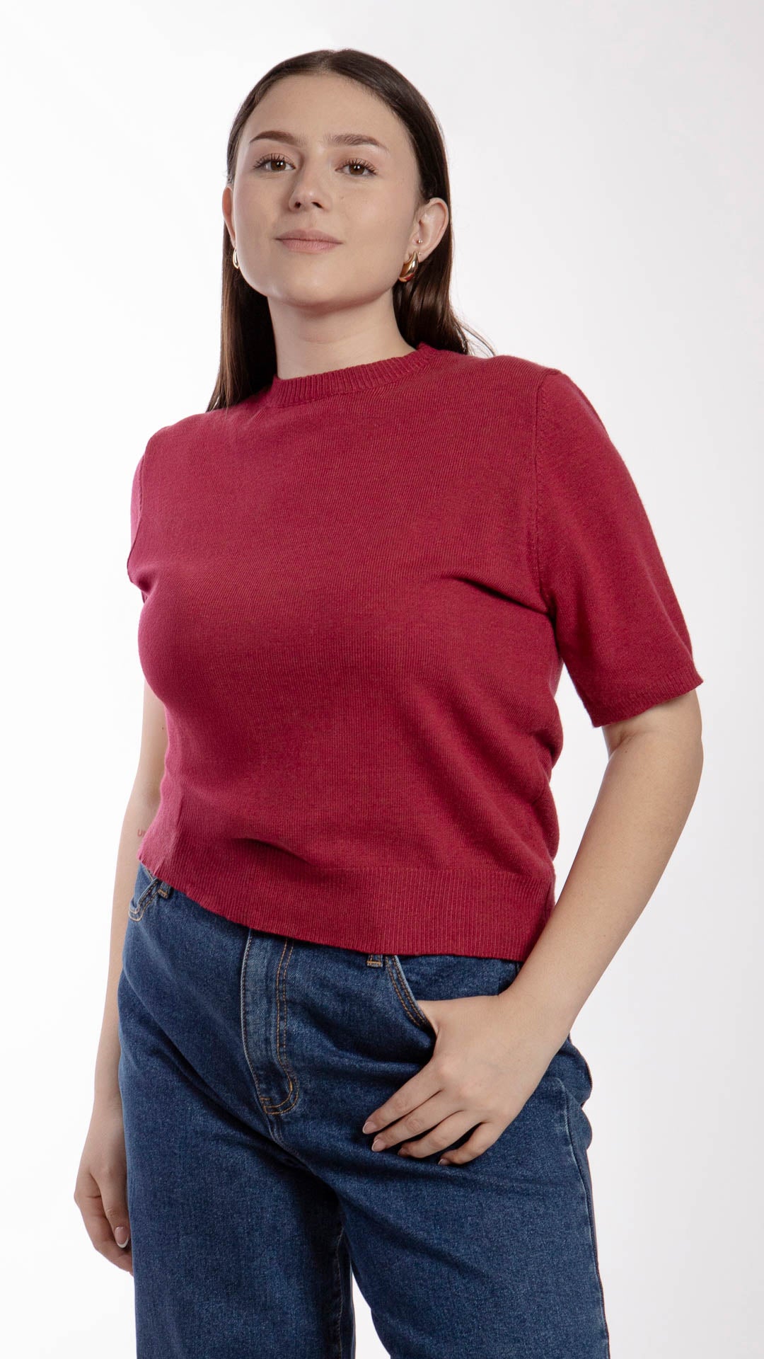 Blusa Manga Corta Curvy B Basic BB0256