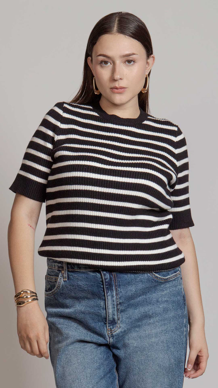 Blusa Manga Tres Cuartos Curvy B Basic BB0259