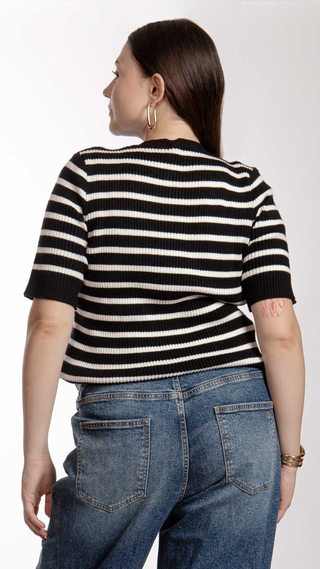 Blusa Manga Tres Cuartos Curvy B Basic BB0259