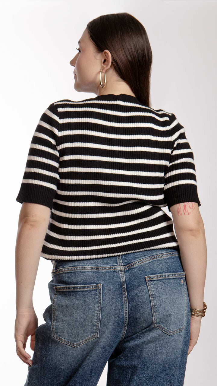 Blusa Manga Tres Cuartos Curvy B Basic BB0259