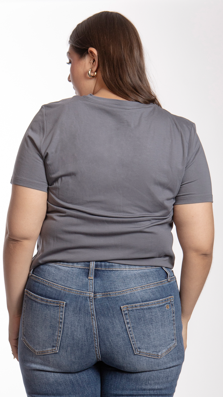 Blusa Manga Corta Curvy B Basic BB0263