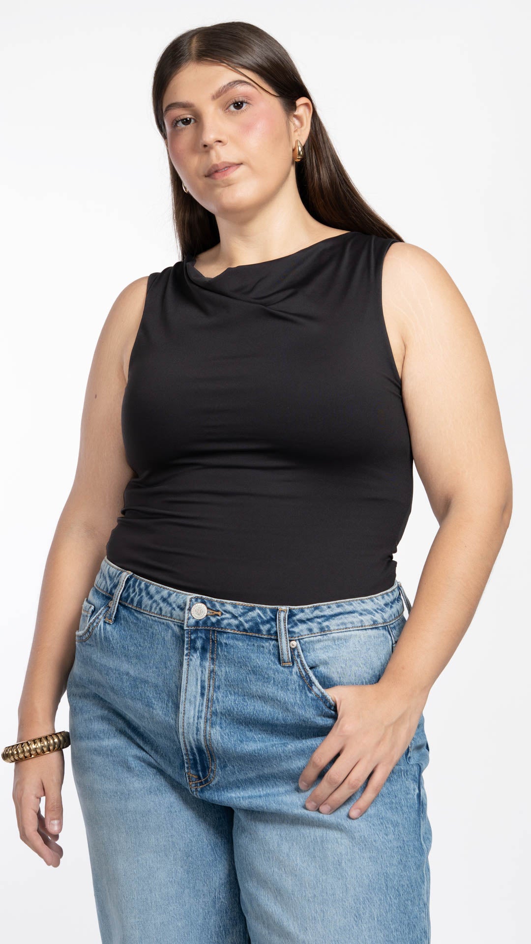 Blusa Sin Mangas Curvy B Basic BB0269