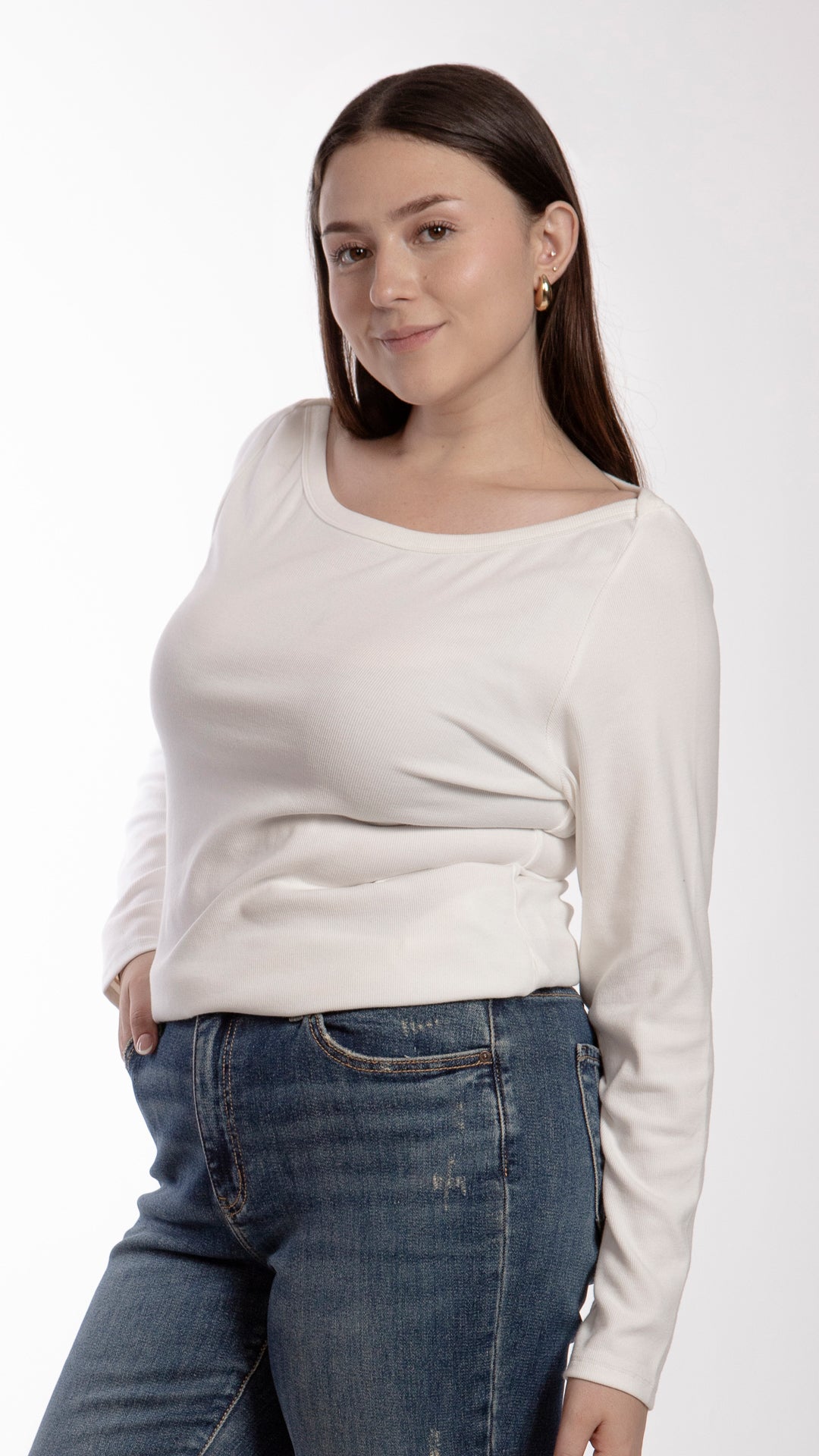 Blusa Manga Larga Curvy B Basic BB0278