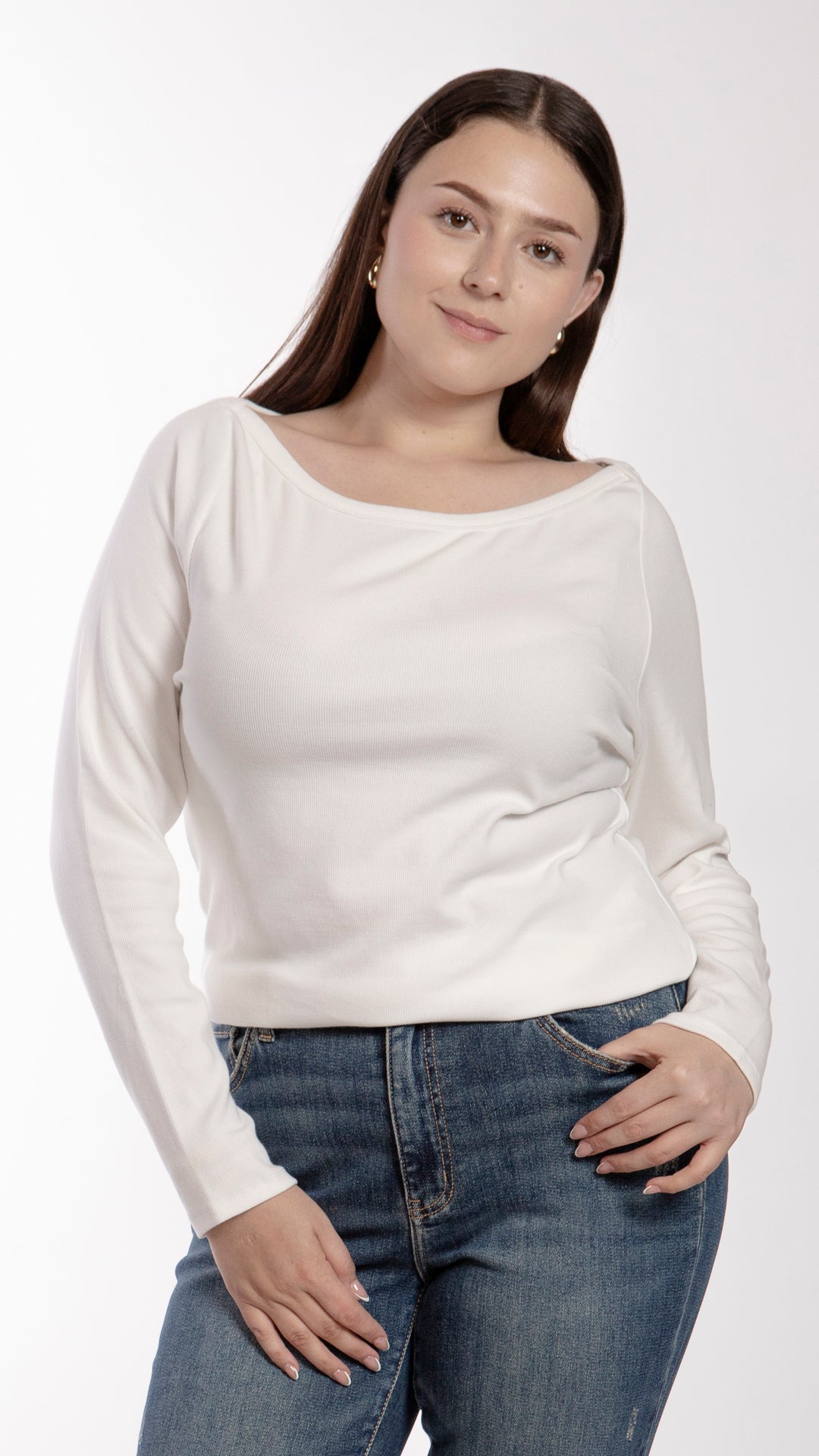 Blusa Manga Larga Curvy B Basic BB0278