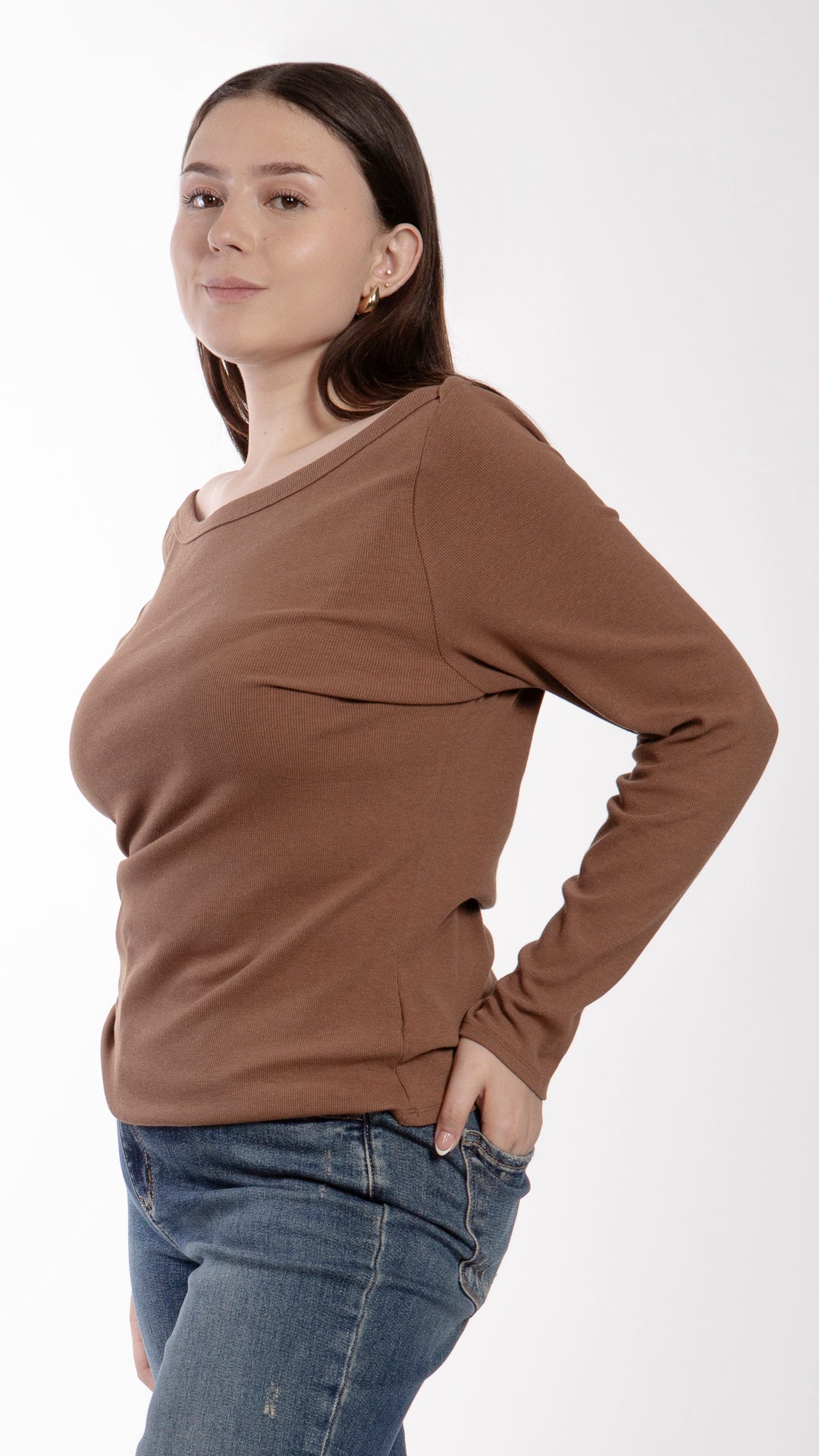 Blusa Manga Larga Curvy B Basic BB0278