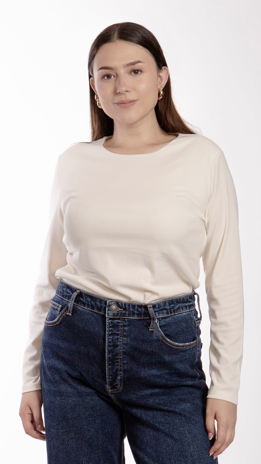 Blusa Manga Larga Curvy B Basic BB0279