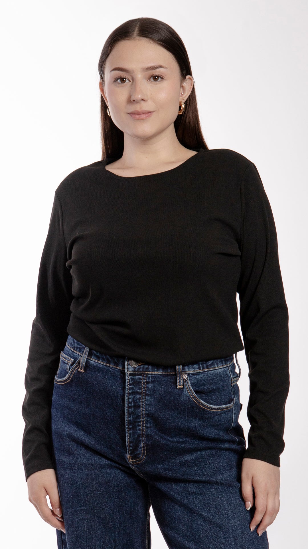 Blusa Manga Larga Curvy B Basic BB0279