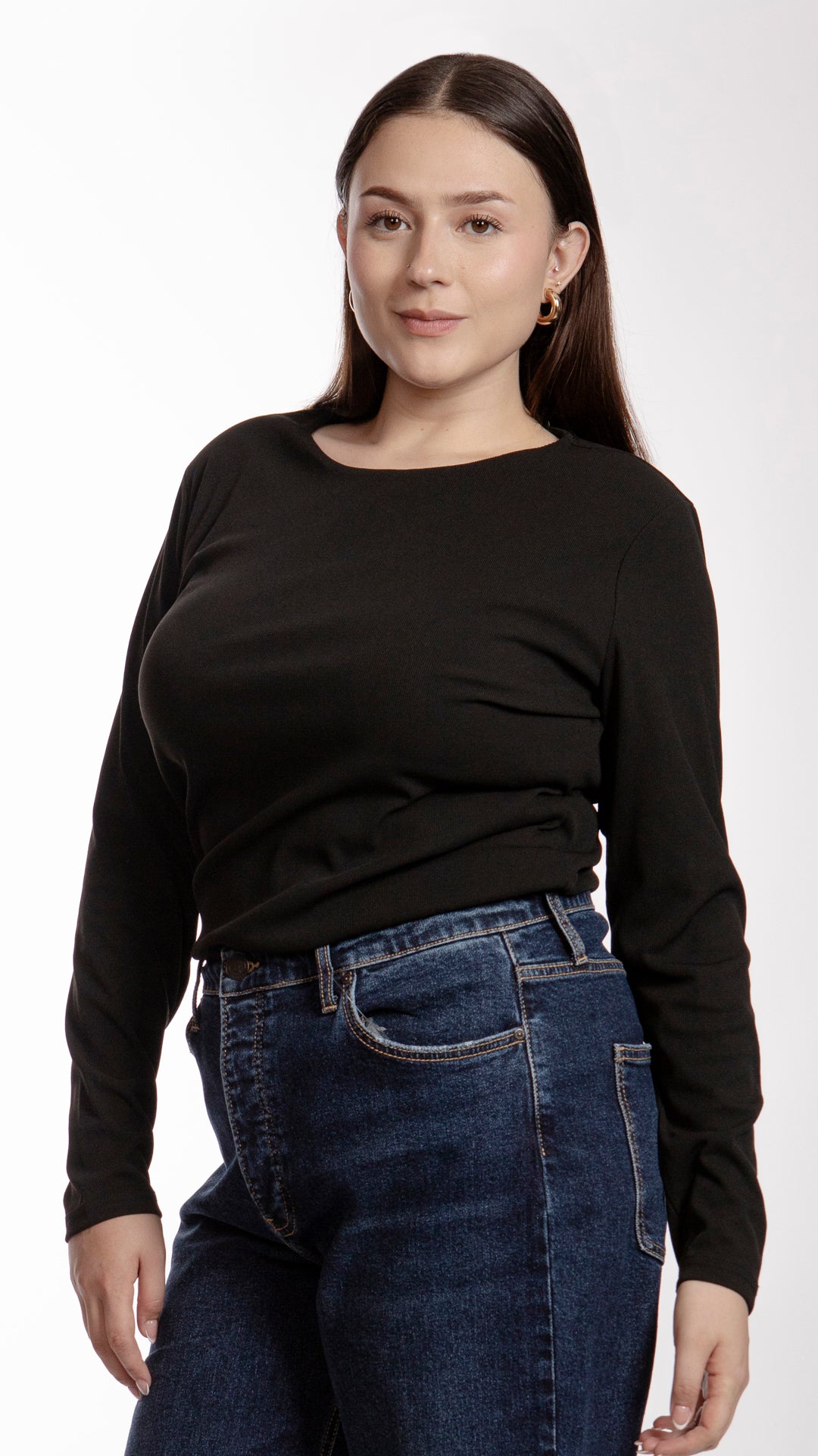 Blusa Manga Larga Curvy B Basic BB0279