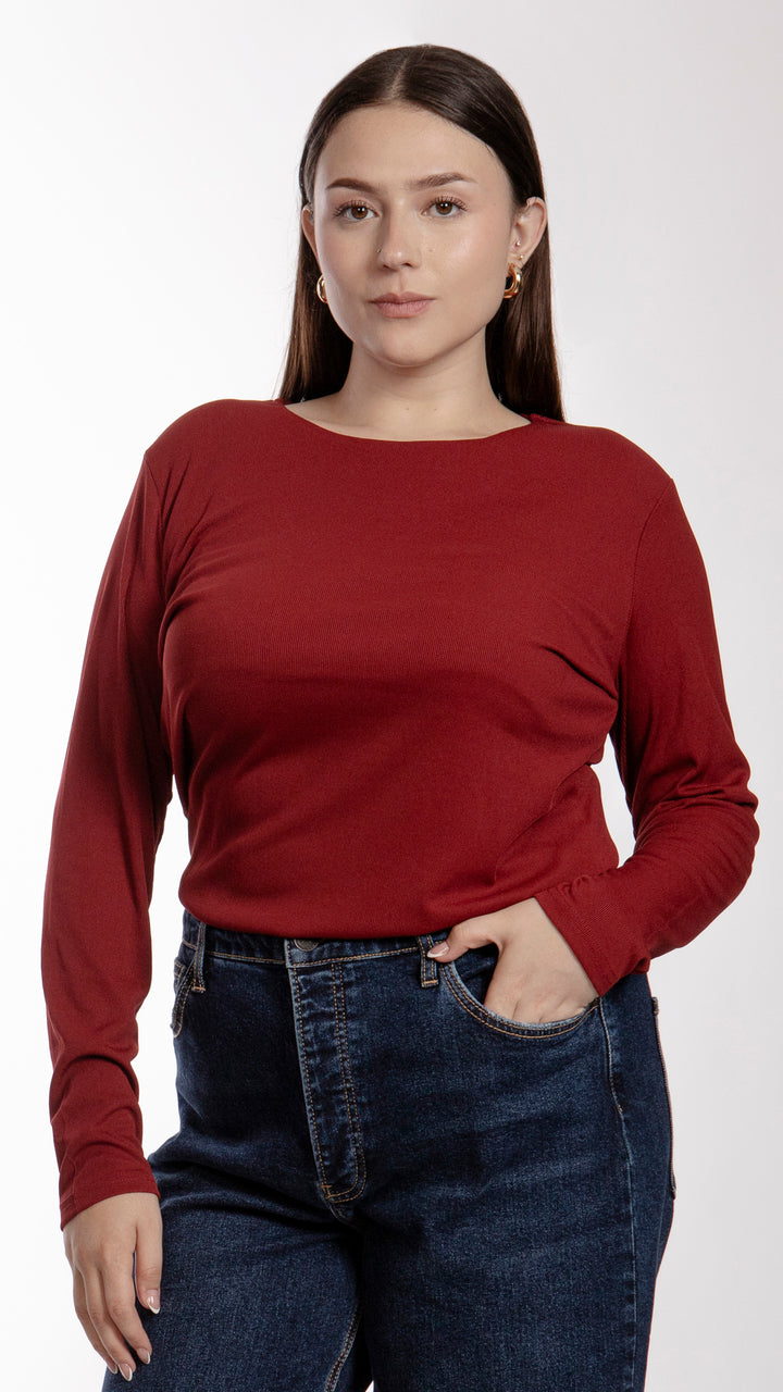 Blusa Manga Larga Curvy B Basic BB0279