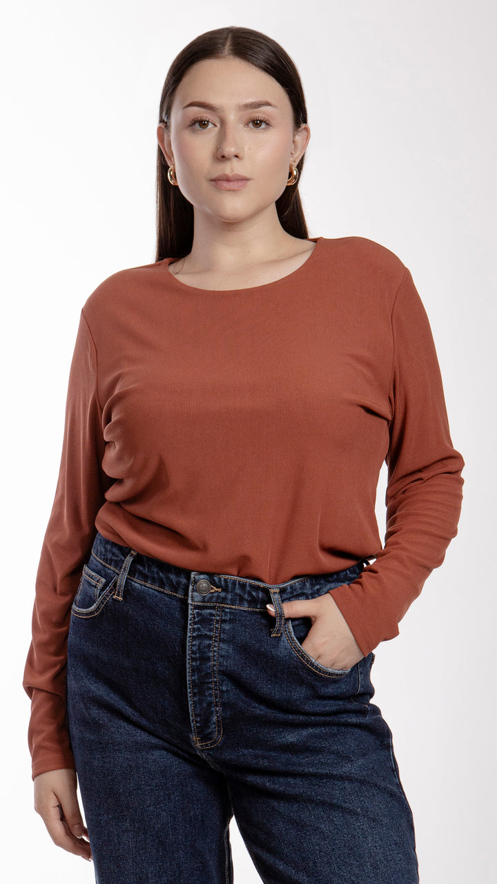 Blusa Manga Larga Curvy B Basic BB0279