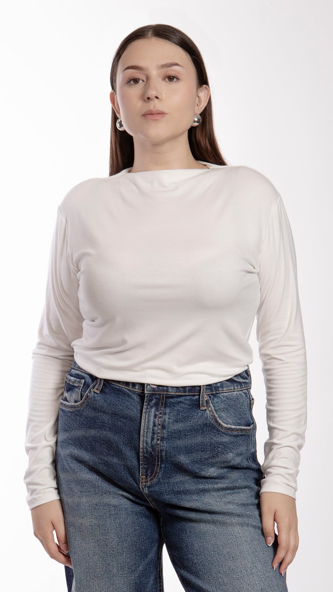 Blusa Manga Larga Curvy B Basic BB0284