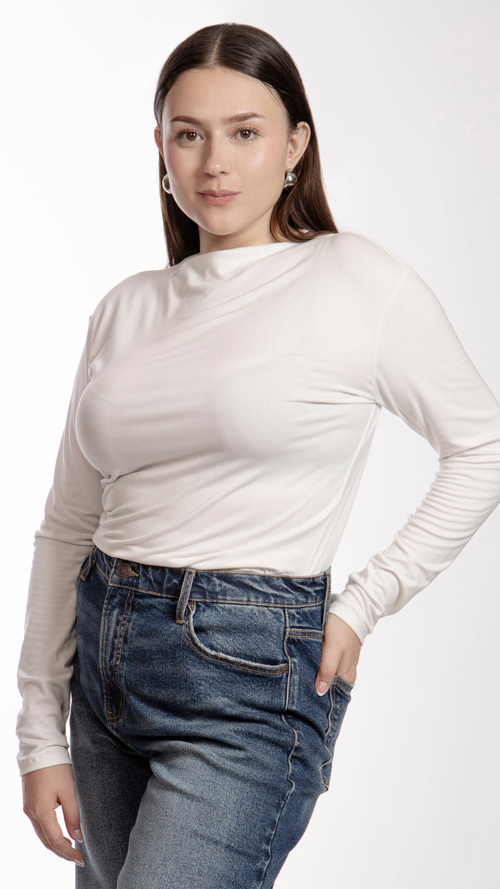 Blusa Manga Larga Curvy B Basic BB0284