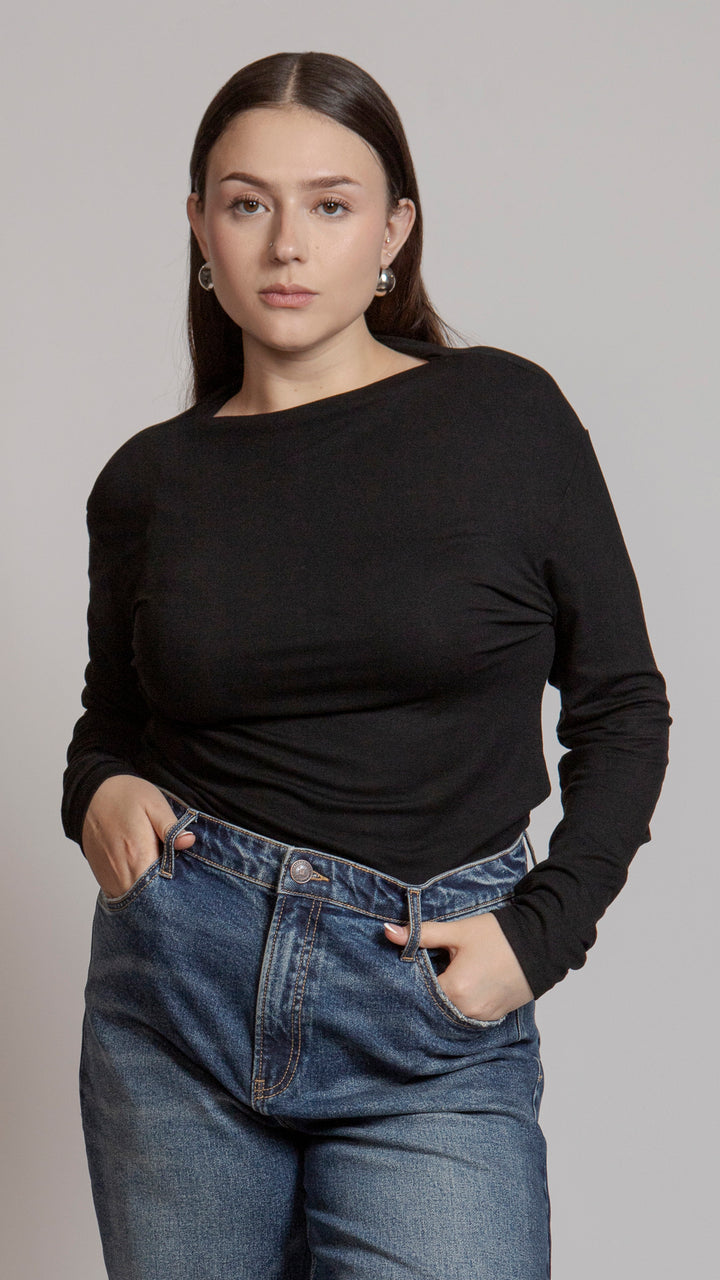 Blusa Manga Larga Curvy B Basic BB0284