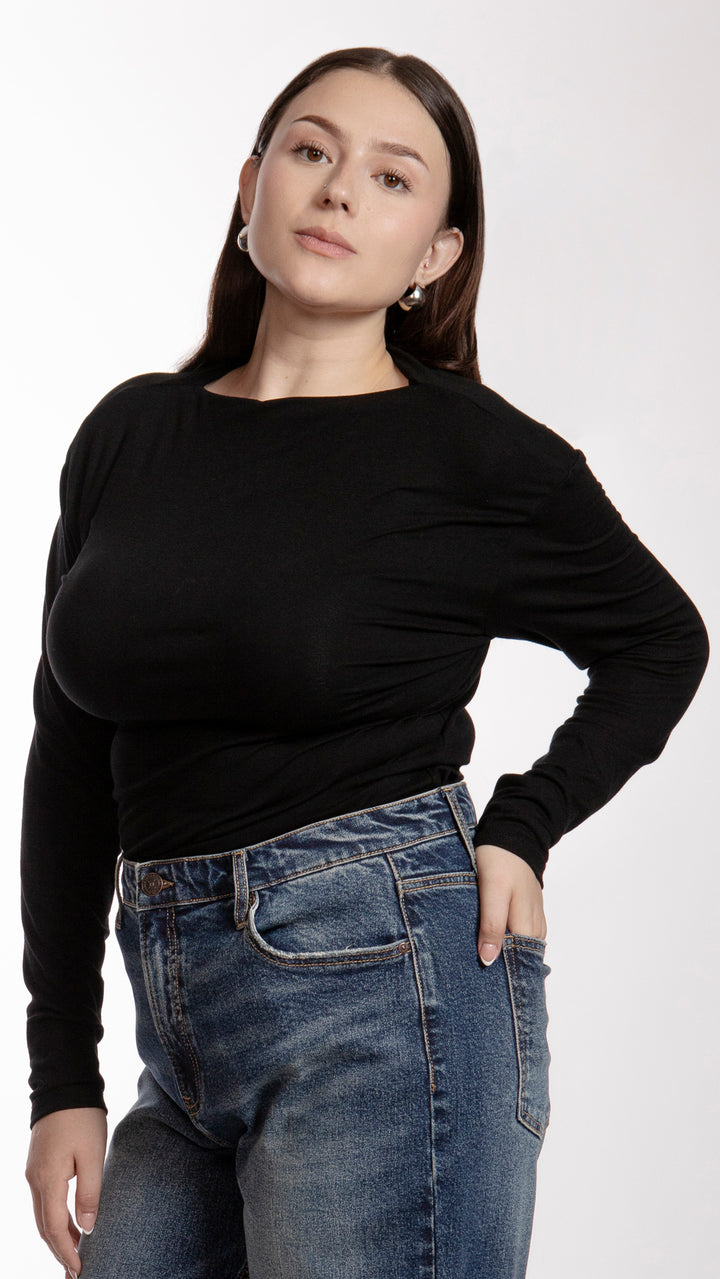 Blusa Manga Larga Curvy B Basic BB0284