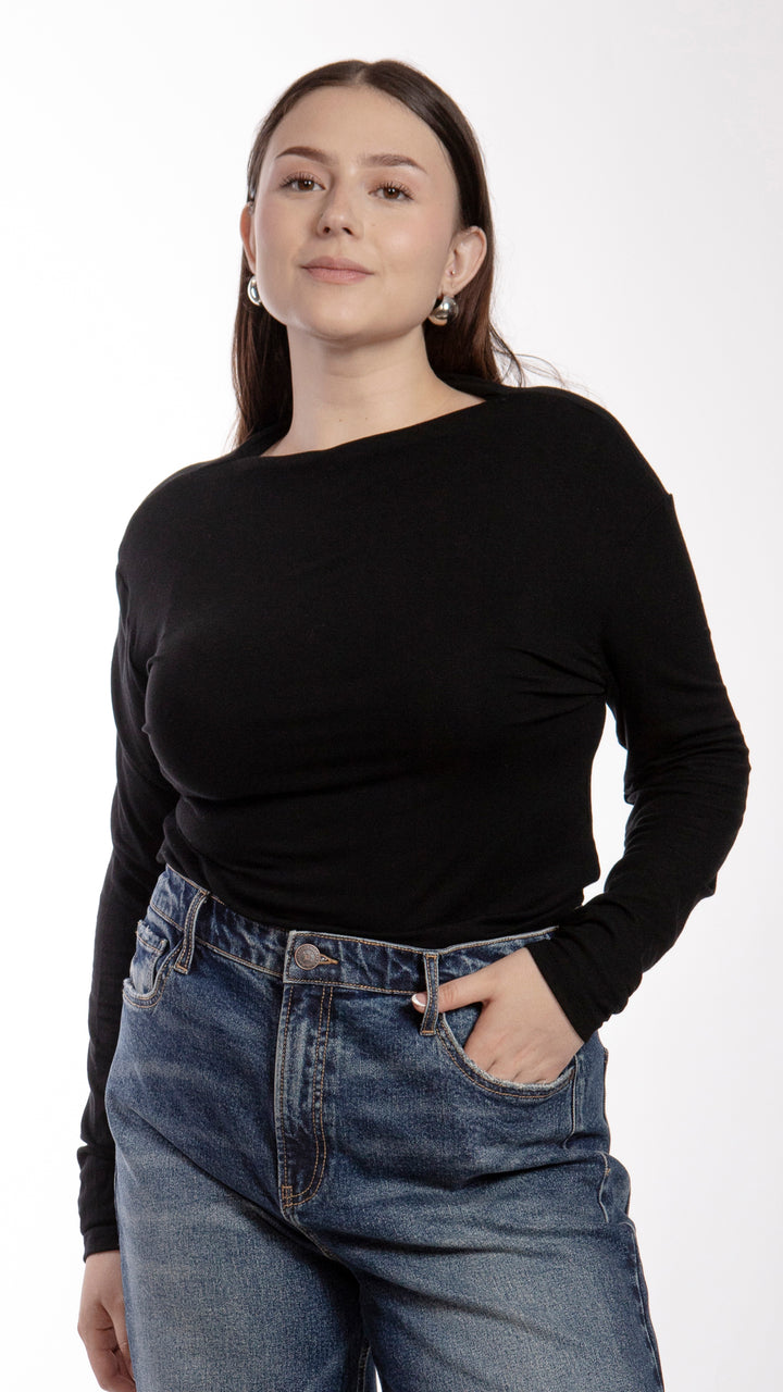 Blusa Manga Larga Curvy B Basic BB0284