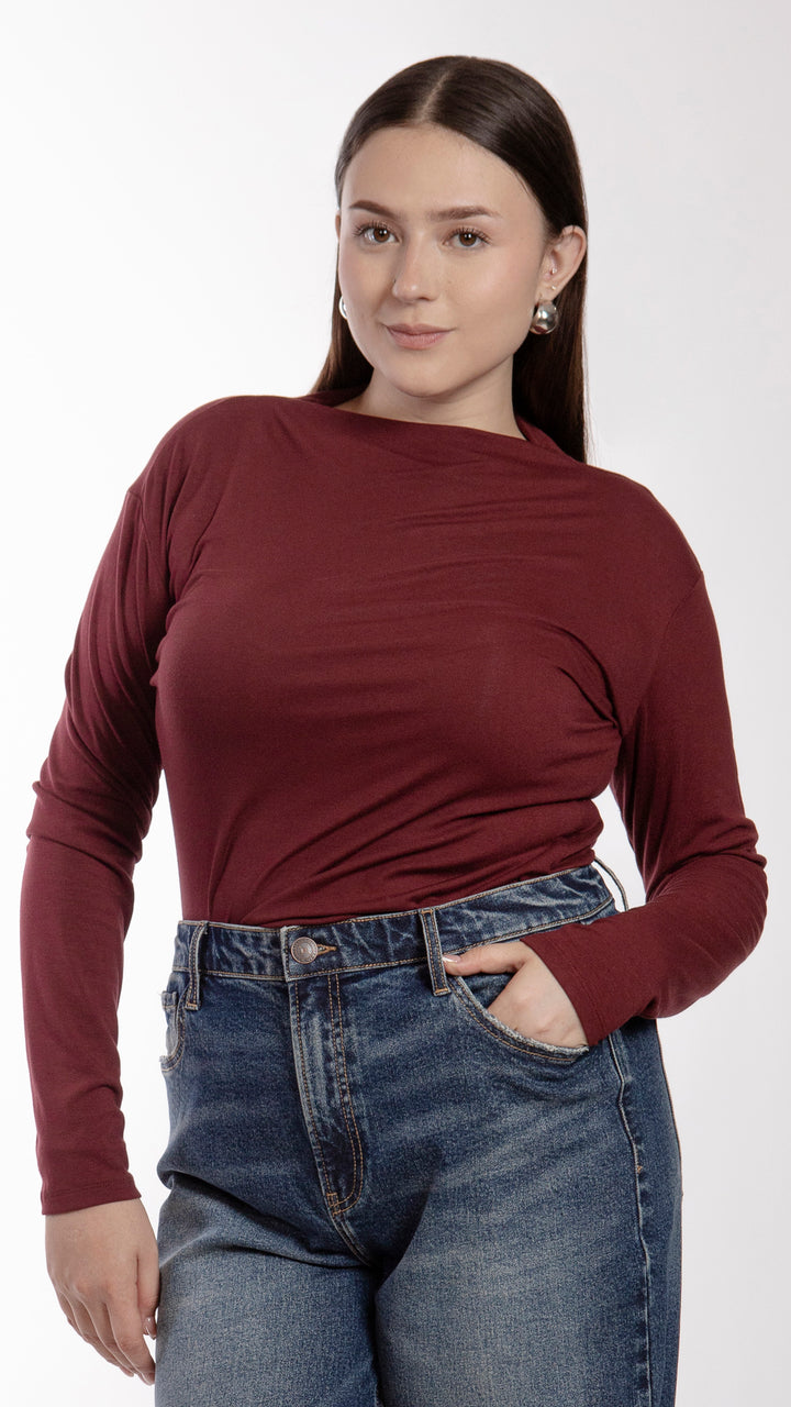 Blusa Manga Larga Curvy B Basic BB0284