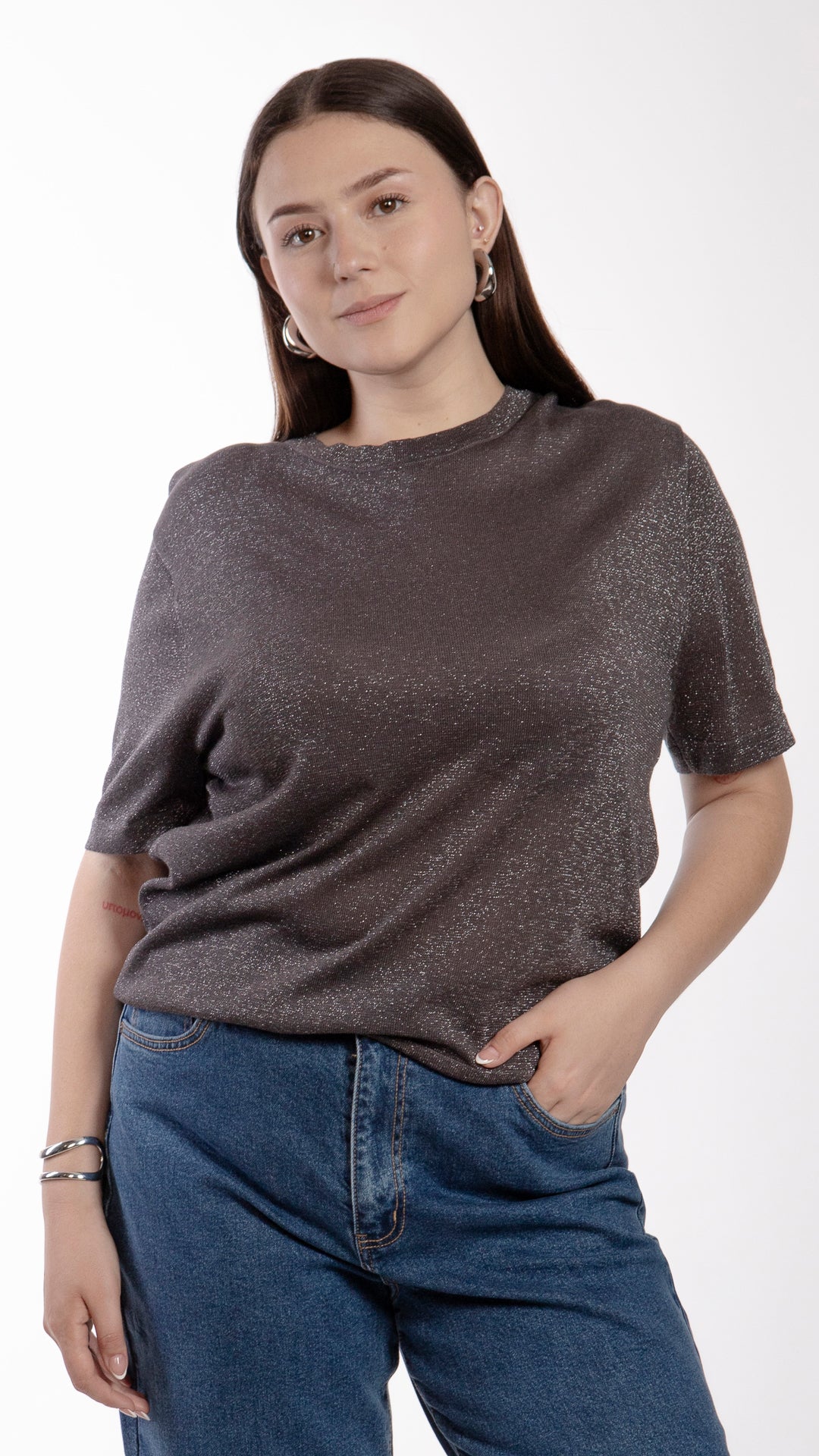 Blusa Manga Corta Curvy B Basic BB0287