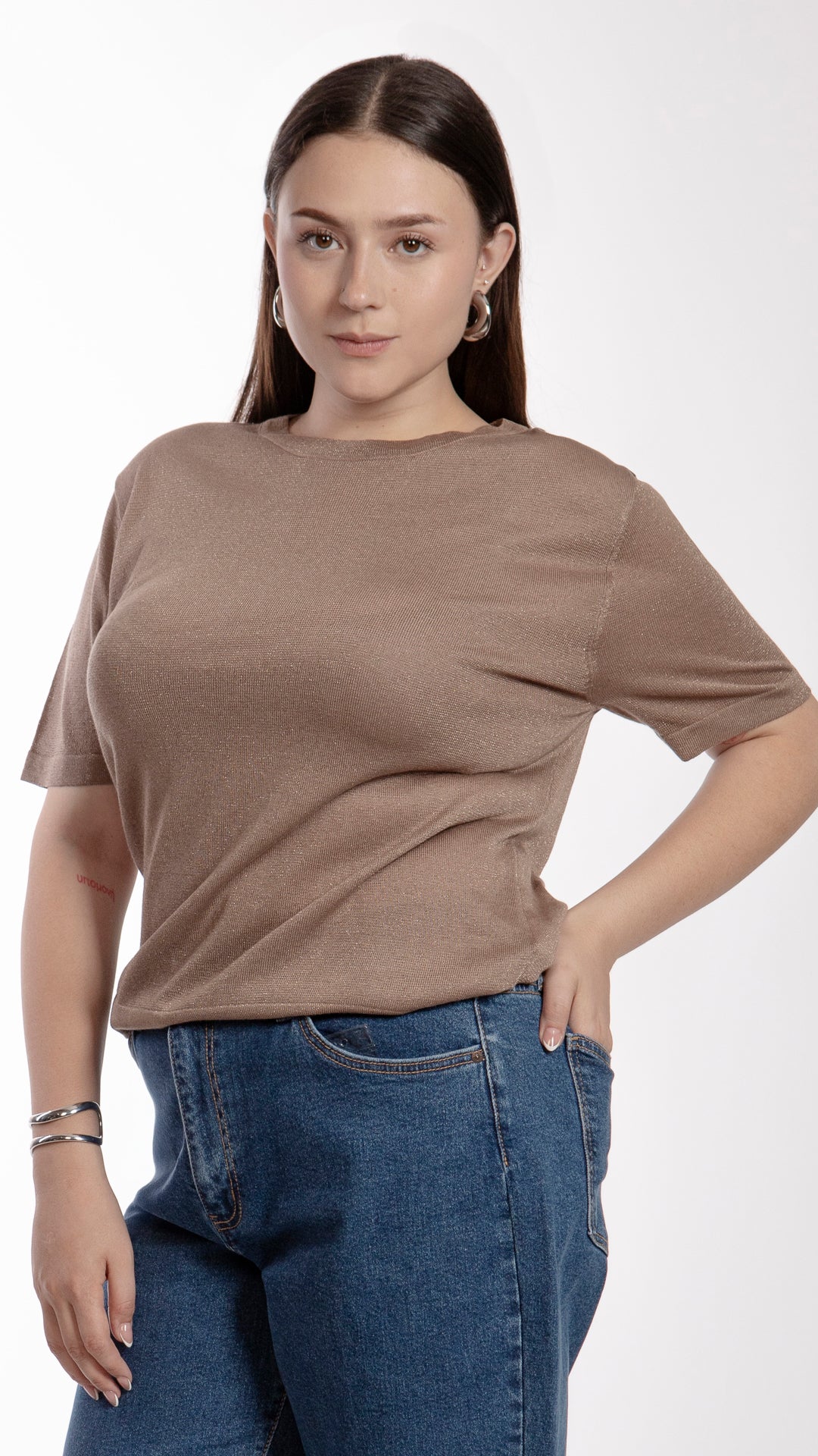 Blusa Manga Corta Curvy B Basic BB0287