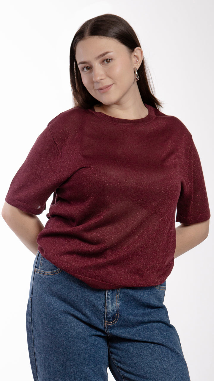 Blusa Manga Corta Curvy B Basic BB0287