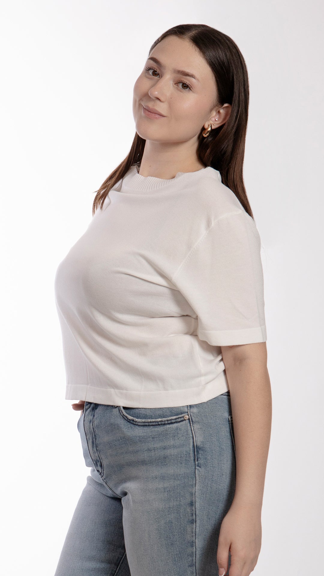 Blusa Manga Corta Curvy B Basic BB0295