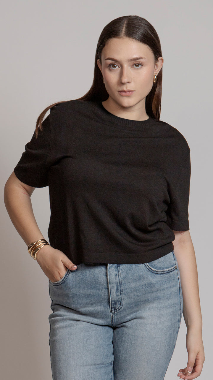 Blusa Manga Corta Curvy B Basic BB0295