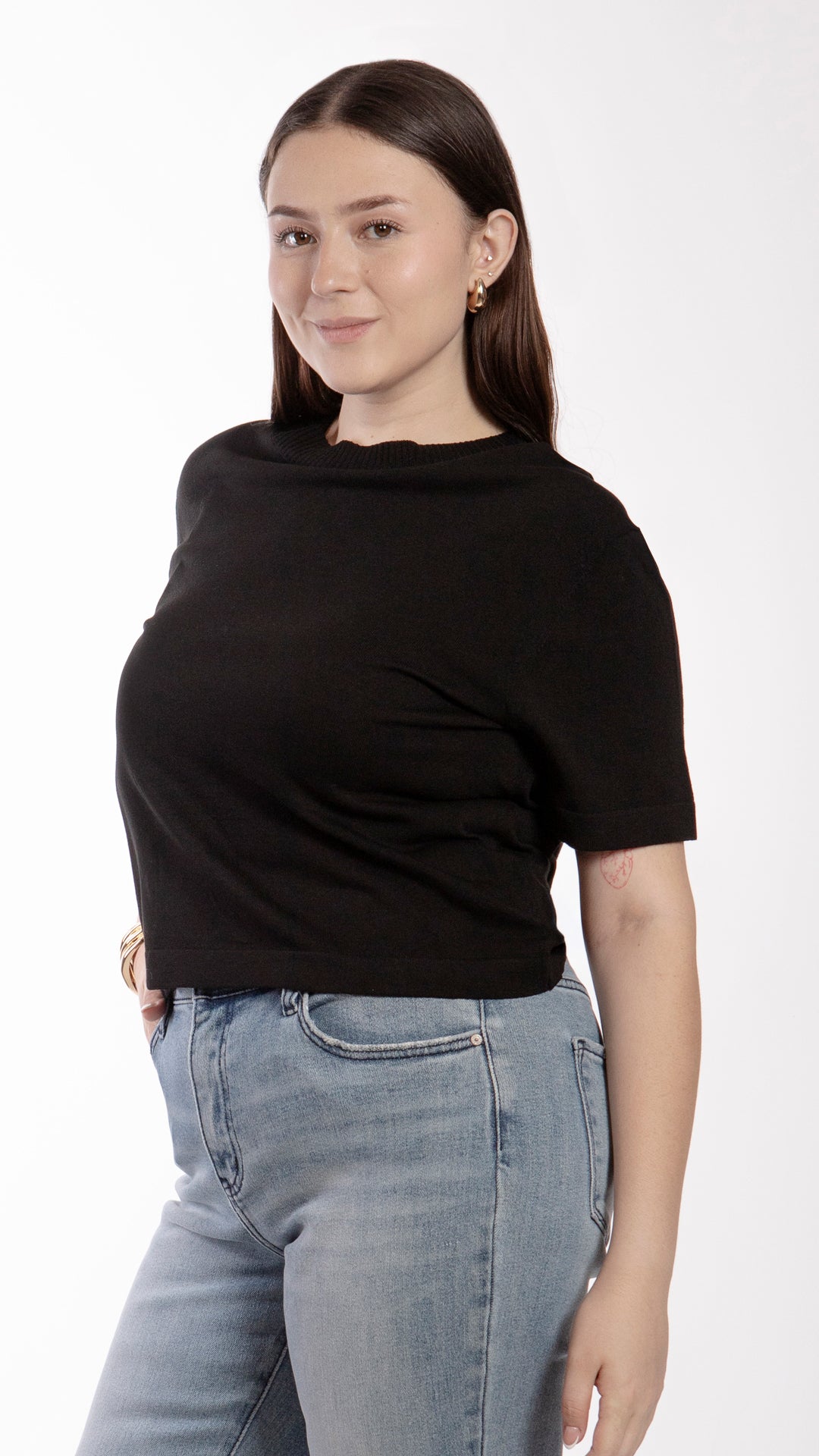 Blusa Manga Corta Curvy B Basic BB0295