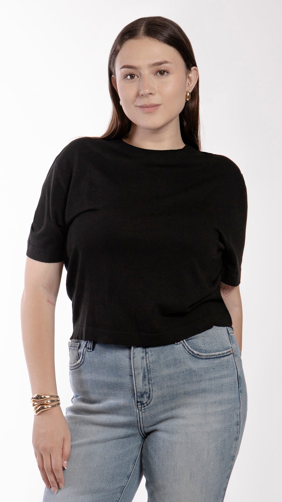Blusa Manga Corta Curvy B Basic BB0295