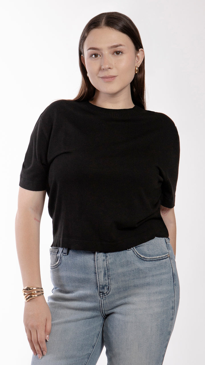 Blusa Manga Corta Curvy B Basic BB0295