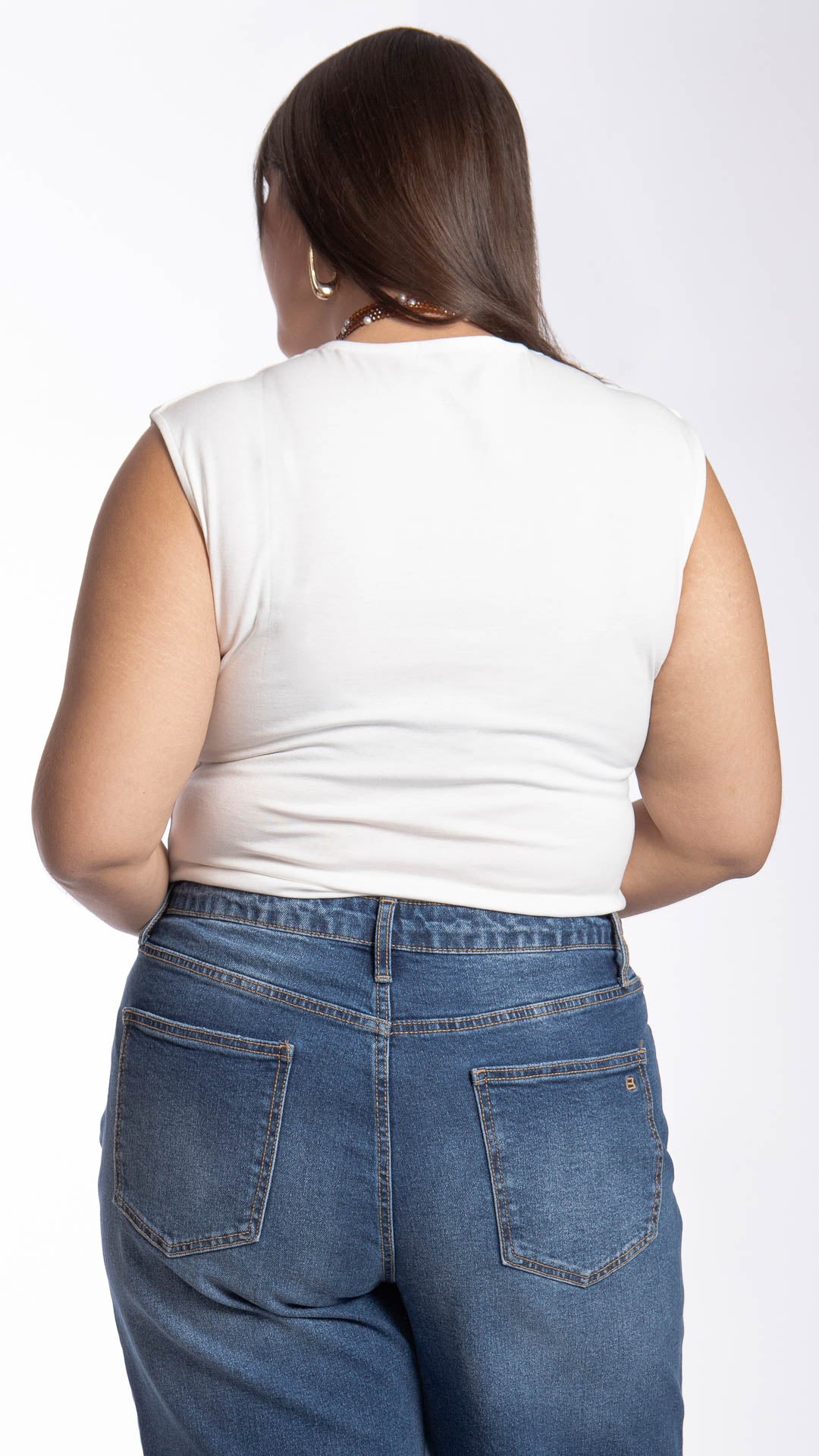 Blusa Sin Mangas Curvy B Basic BB0305