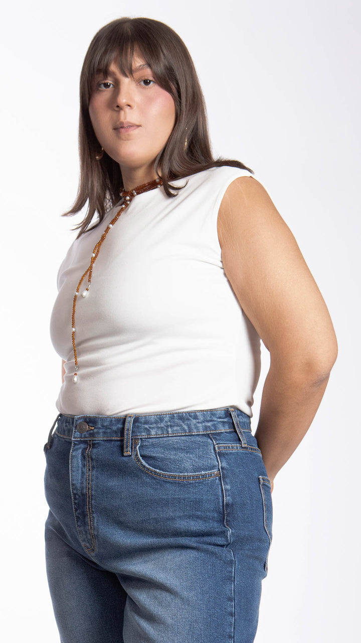 Blusa Sin Mangas Curvy B Basic BB0305