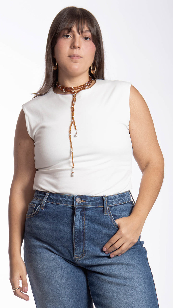 Blusa Sin Mangas Curvy B Basic BB0305