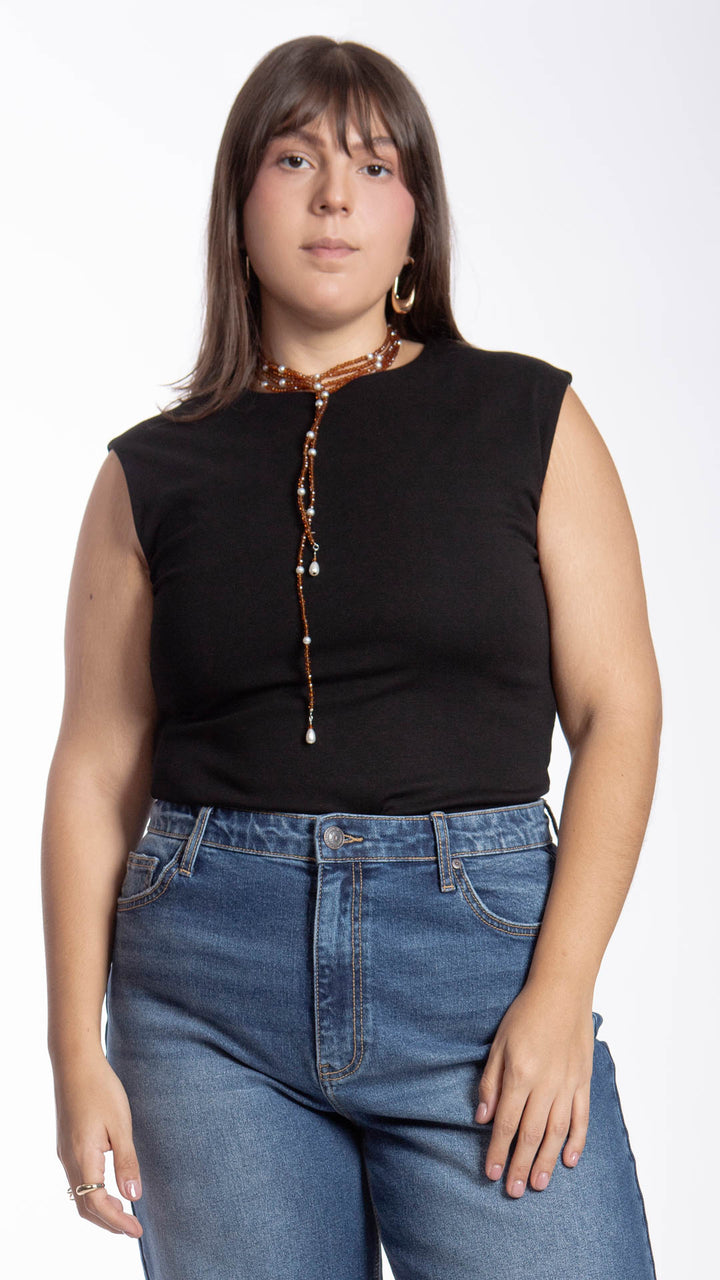 Blusa Sin Mangas Curvy B Basic BB0305