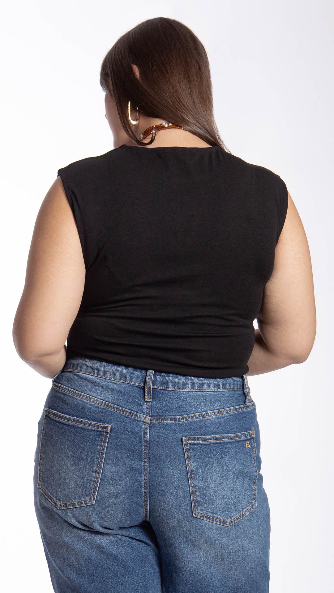 Blusa Sin Mangas Curvy B Basic BB0305