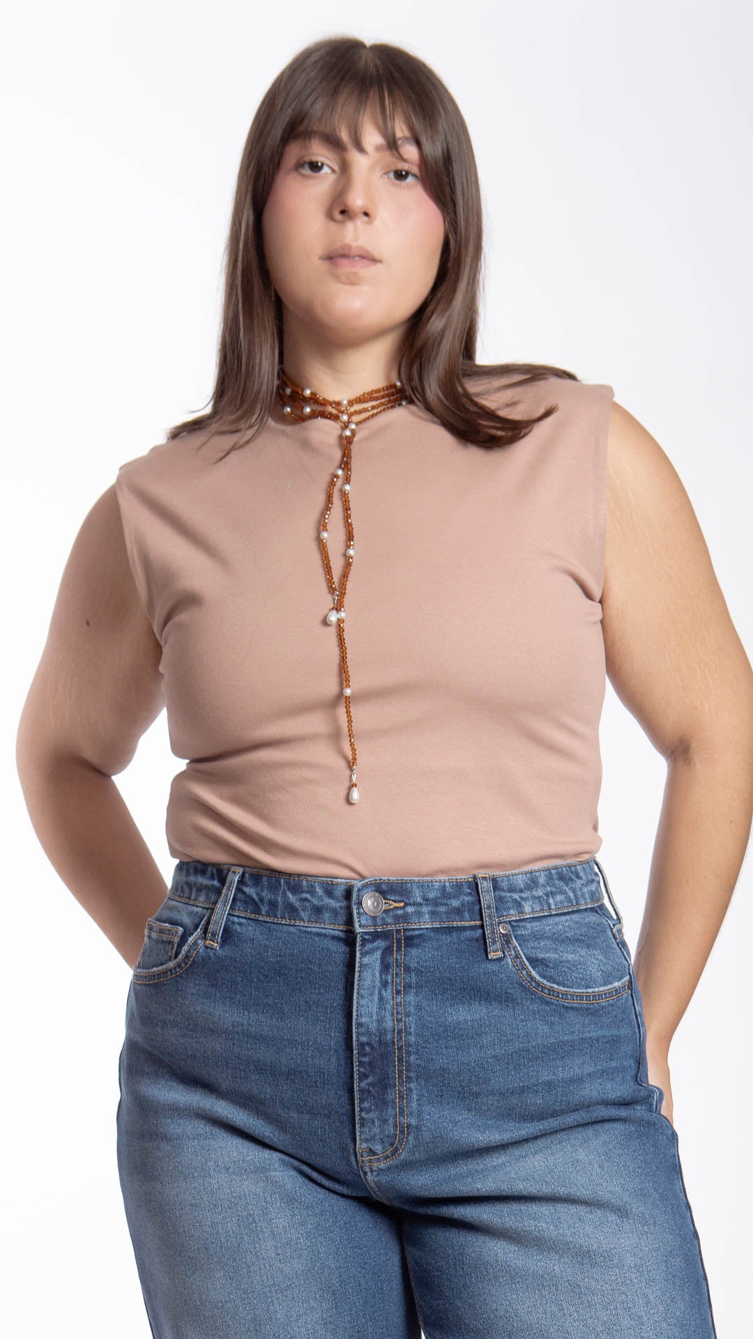 Blusa Sin Mangas Curvy B Basic BB0305