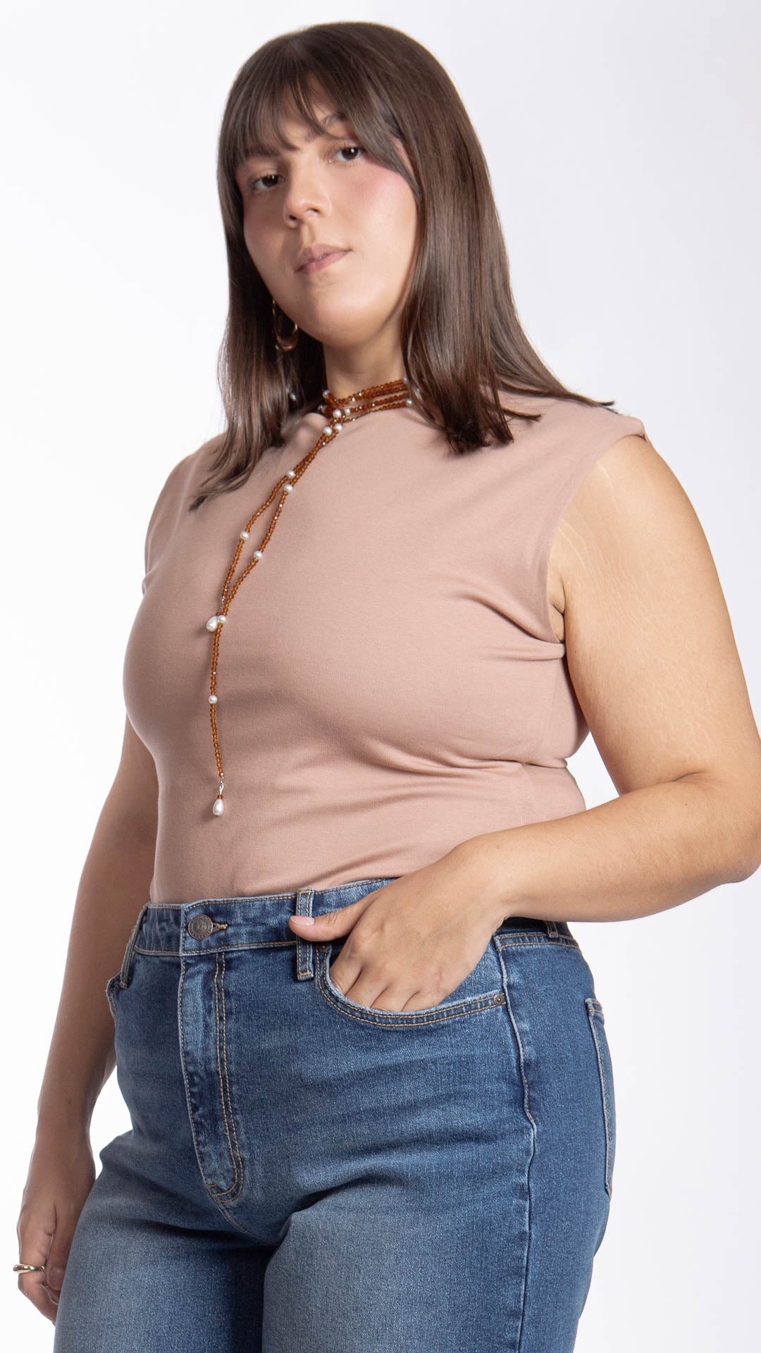 Blusa Sin Mangas Curvy B Basic BB0305