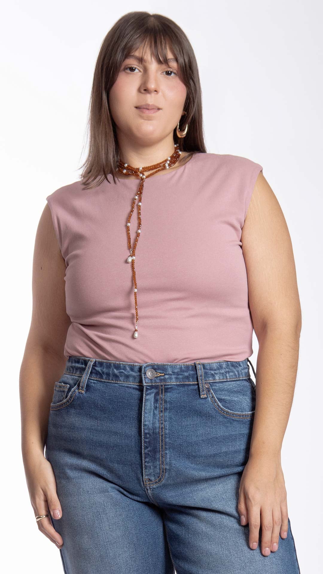 Blusa Sin Mangas Curvy B Basic BB0305