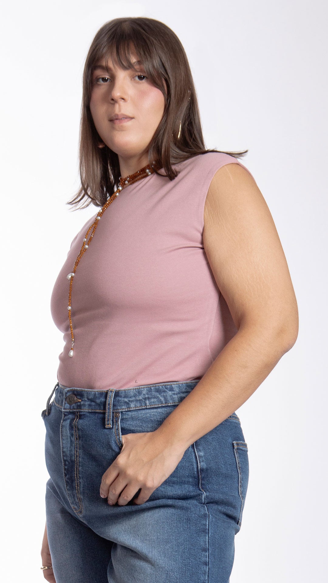 Blusa Sin Mangas Curvy B Basic BB0305