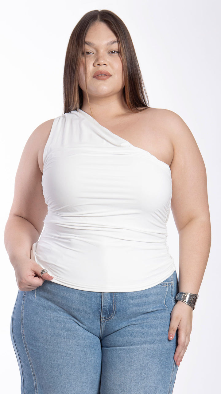 Blusa Un Hombro Curvy B Basic BB0321