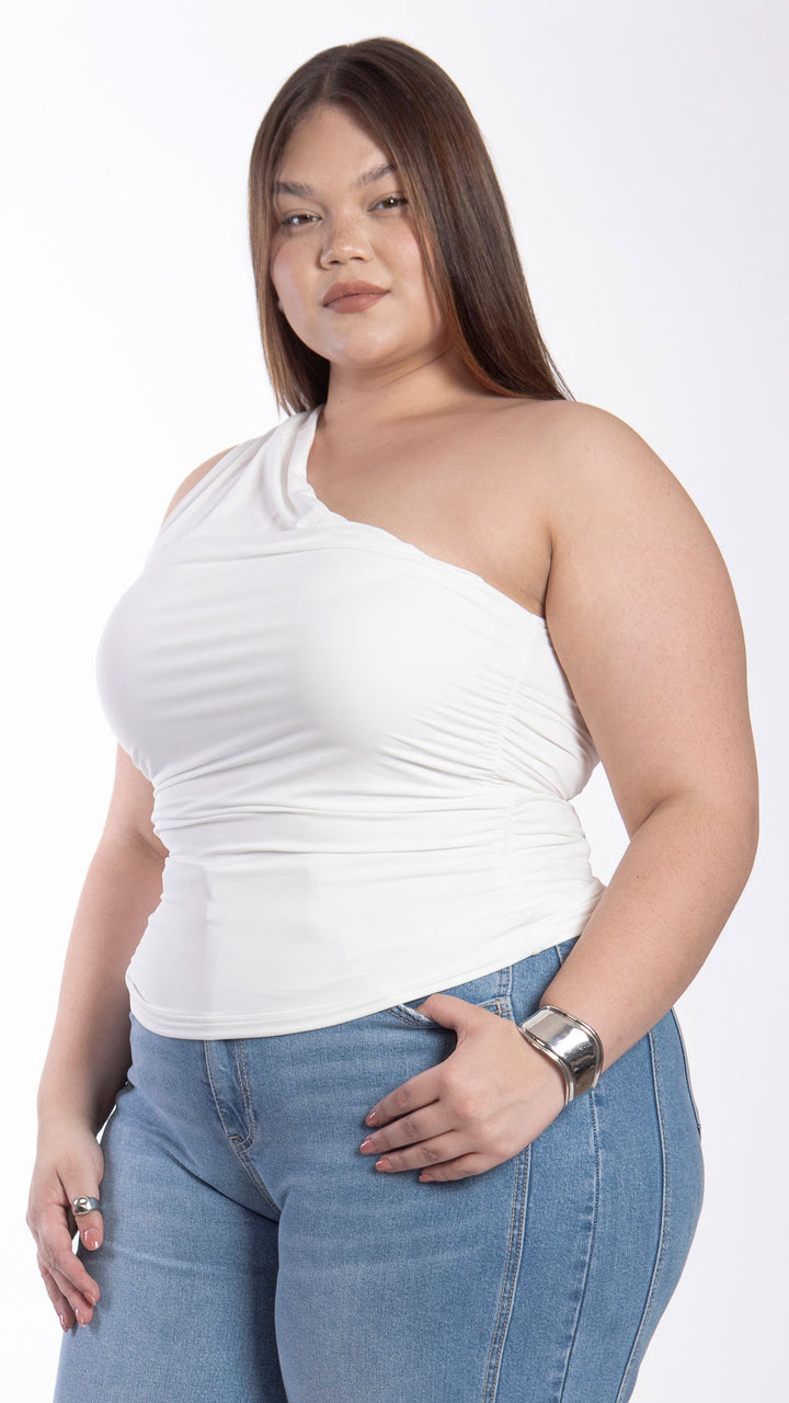 Blusa Un Hombro Curvy B Basic BB0321