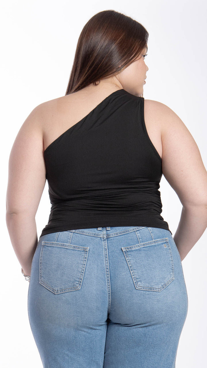 Blusa Un Hombro Curvy B Basic BB0321