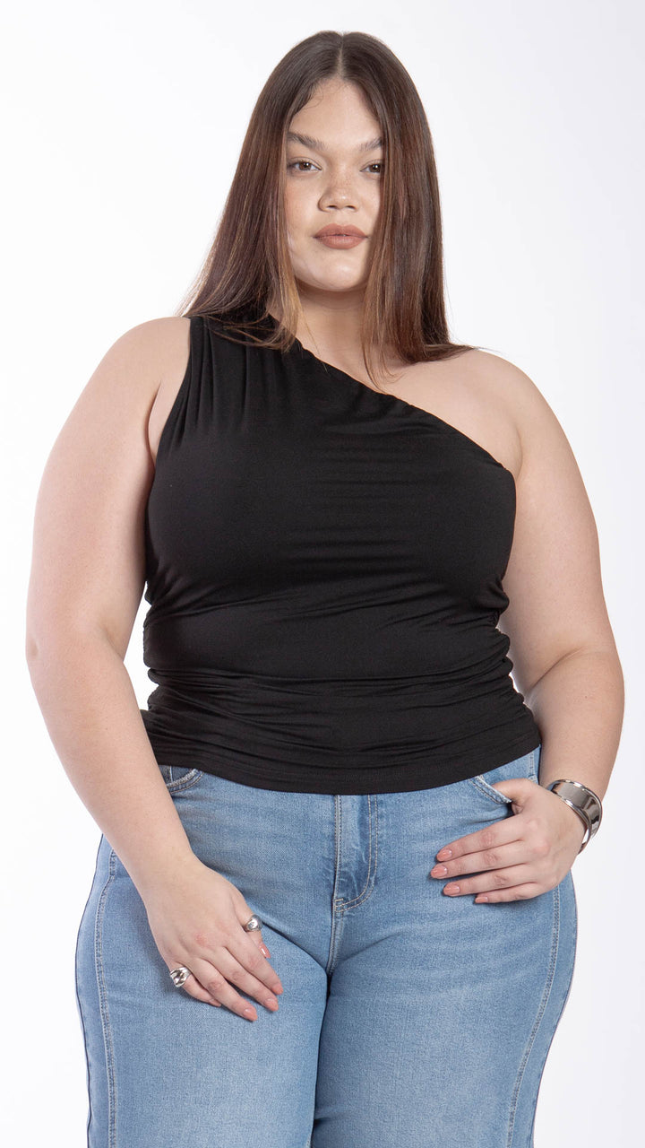 Blusa Un Hombro Curvy B Basic BB0321