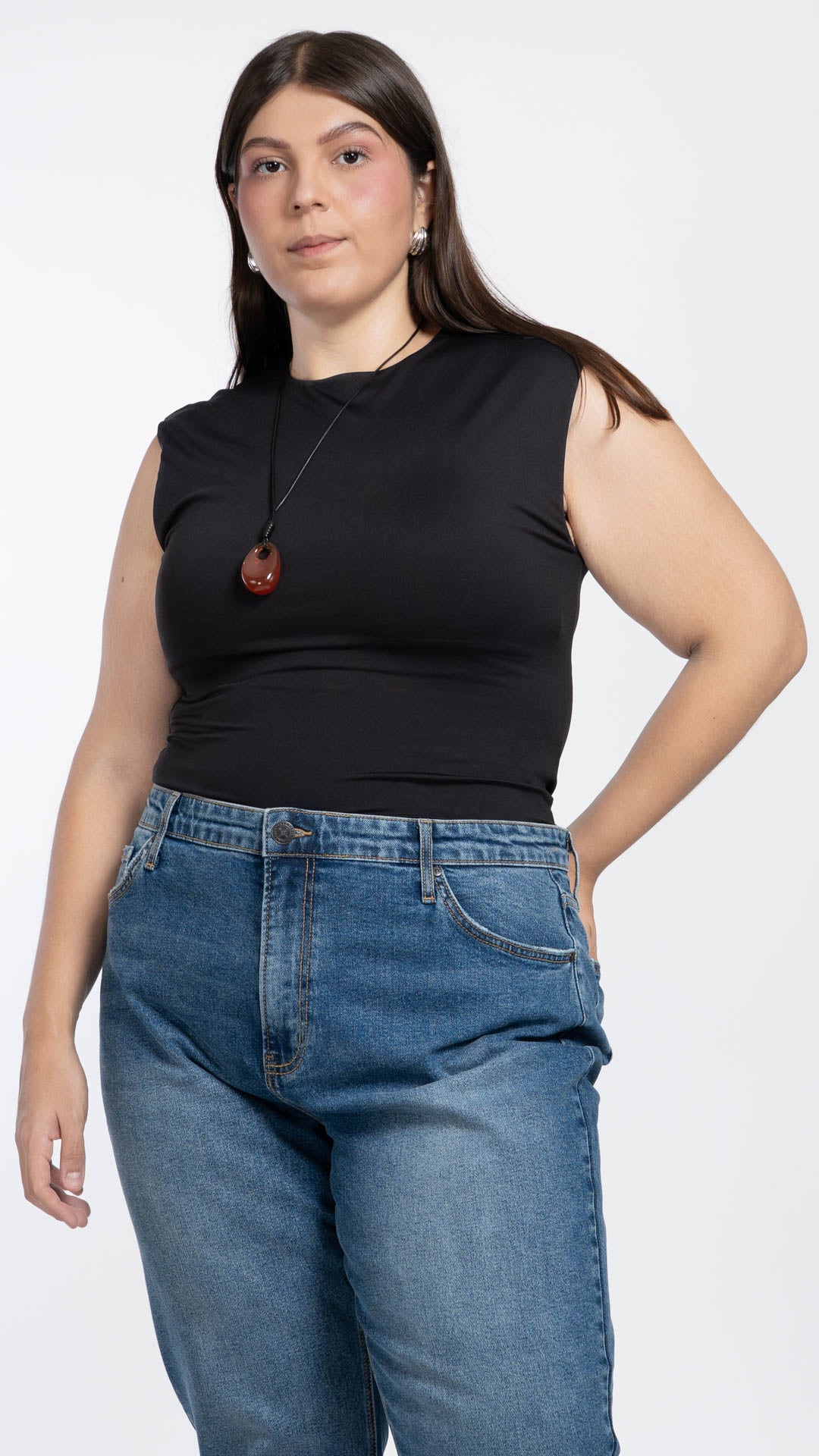 Blusa Sin Mangas Curvy B Basic BB0336