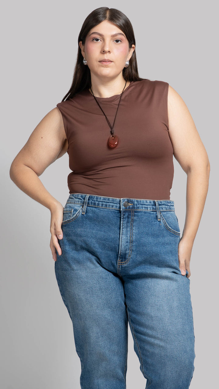 Blusa Sin Mangas Curvy B Basic BB0336