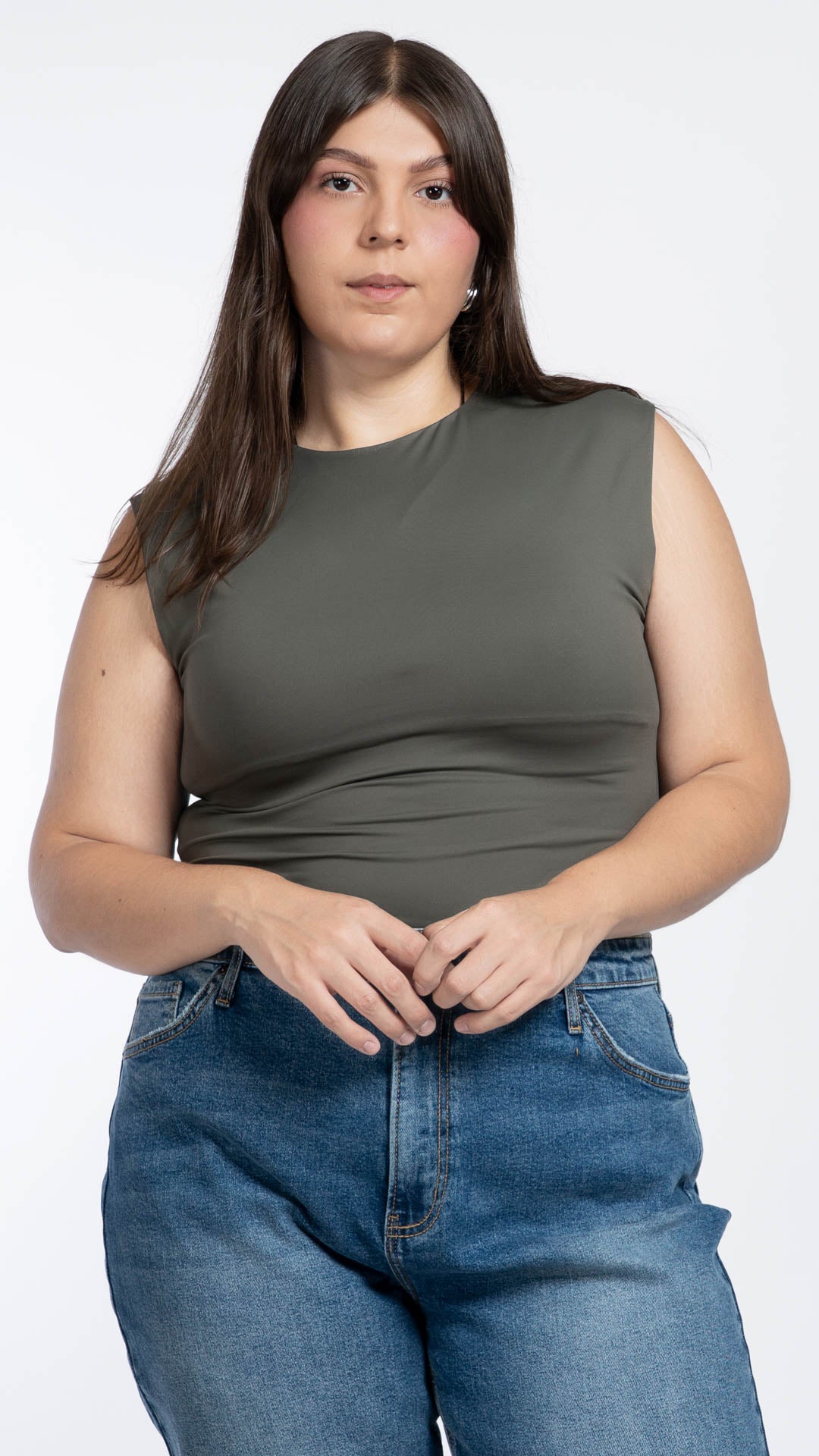 Blusa Sin Mangas Curvy B Basic BB0336