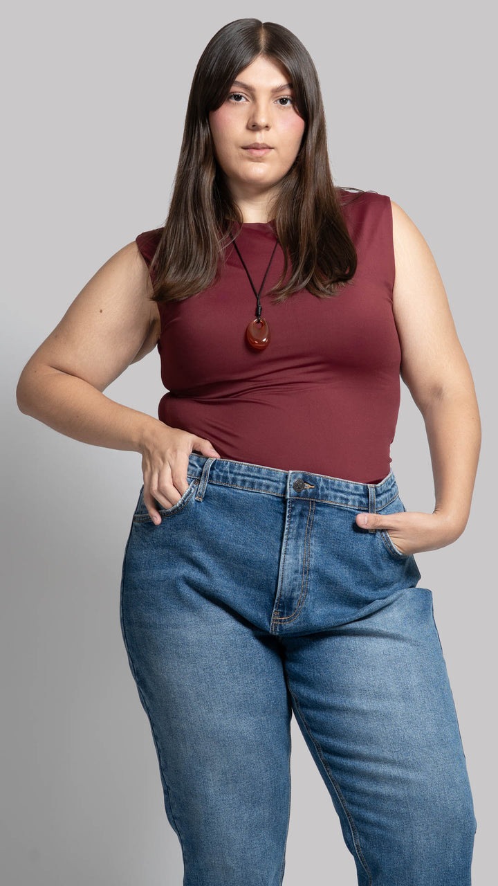 Blusa Sin Mangas Curvy B Basic BB0336
