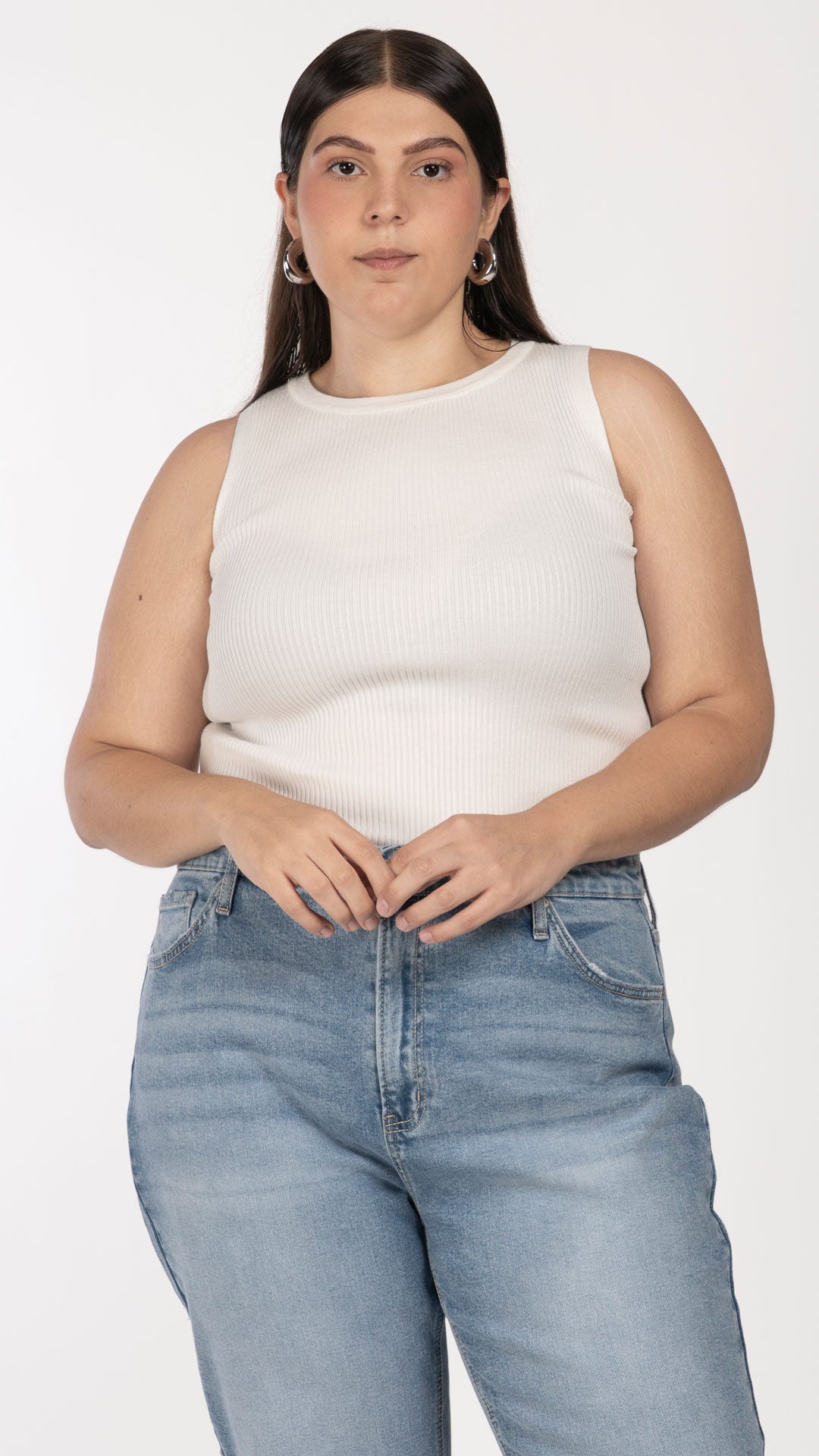 Blusa Sin Mangas Curvy B Basic BB0368
