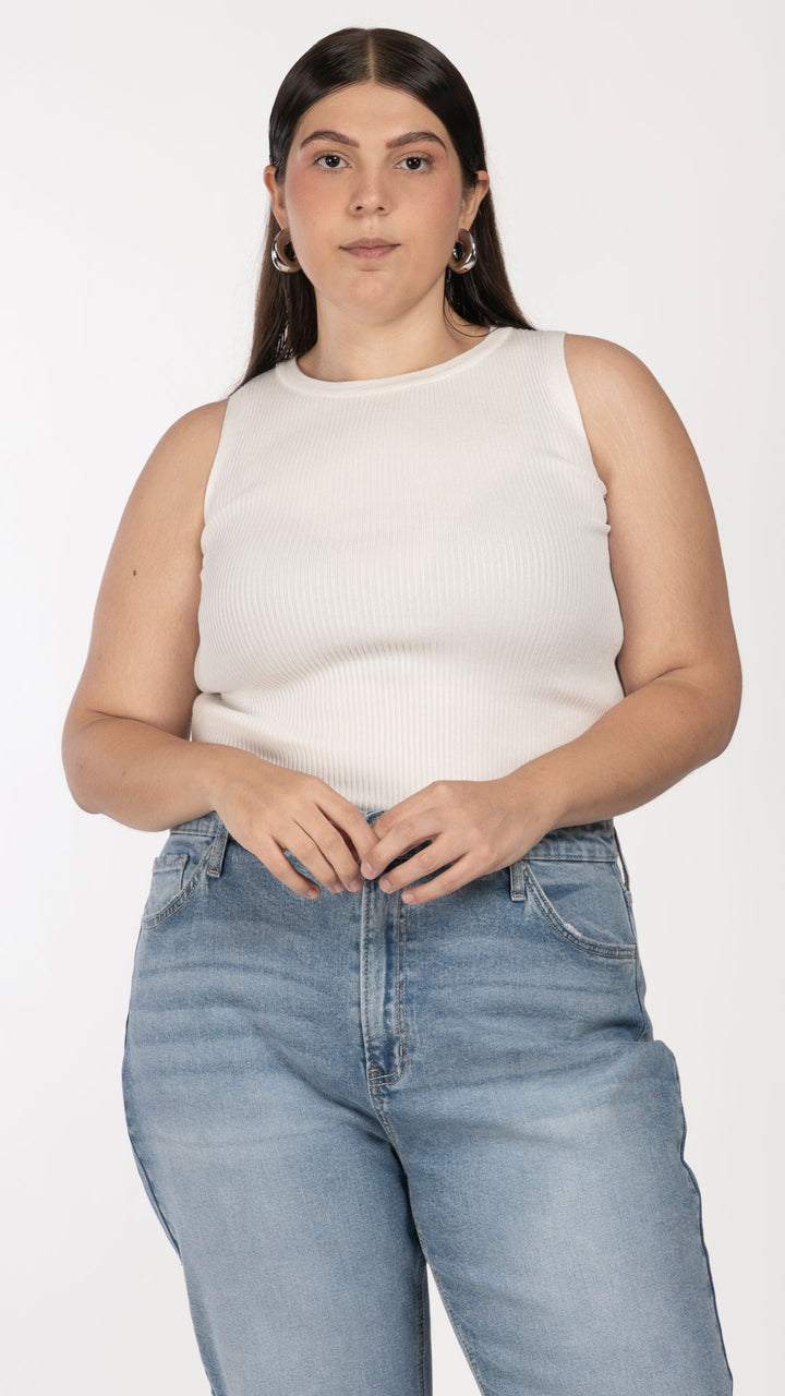 Blusa Sin Mangas Curvy B Basic BB0368
