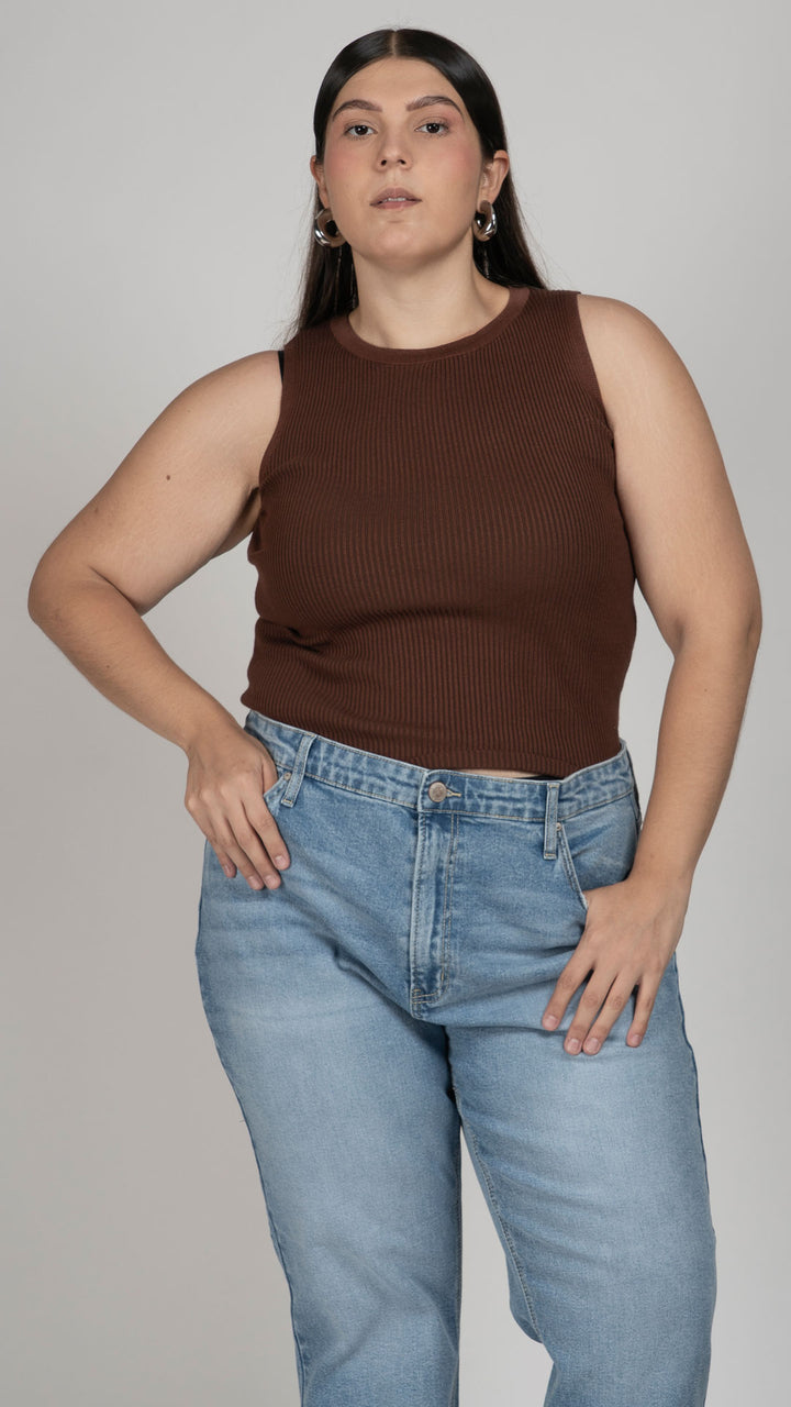 Blusa Sin Mangas Curvy B Basic BB0368
