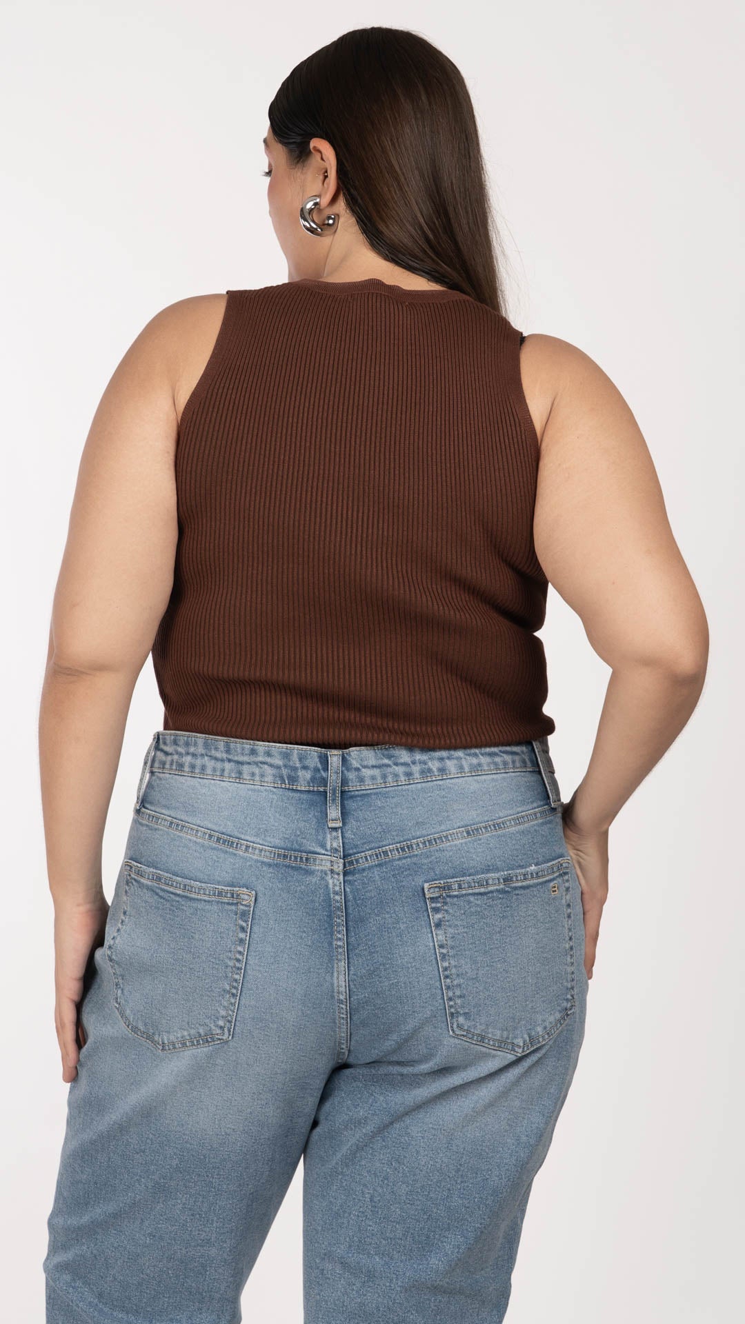 Blusa Sin Mangas Curvy B Basic BB0368