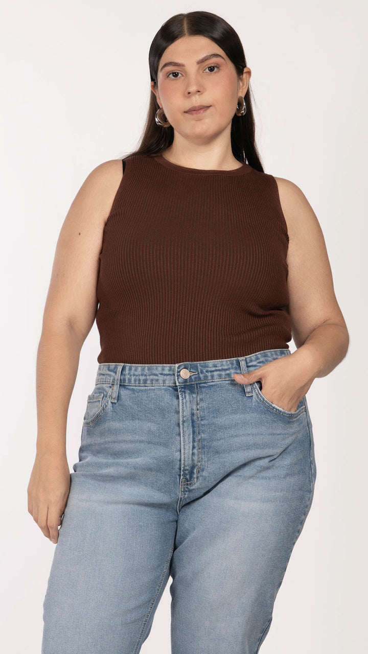 Blusa Sin Mangas Curvy B Basic BB0368
